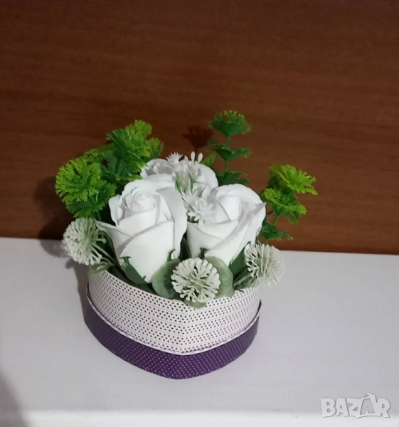 подаръчни кутии със сапунени рози , снимка 1