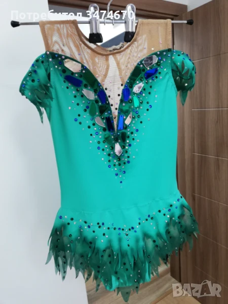 Трико ново за художествена гимнастика, танци, около 6-7 год, снимка 1