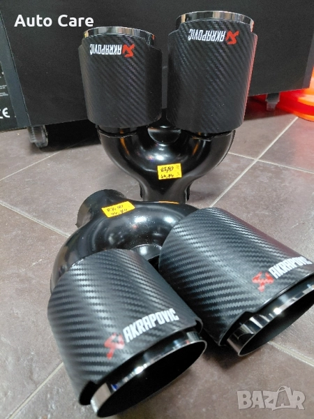 Накрайник за ауспух Akrapovich Размер 60мм/2х90мм/230мм Цена за брой 87.50лв, снимка 1