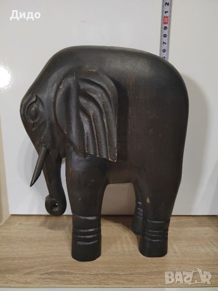 Дървена фигура на слон., снимка 1
