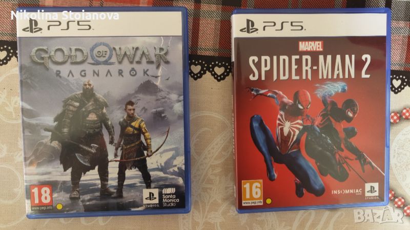 Игри за PlayStation 5 - God of War Ragnarök и Marvel's Spider-Man 2, снимка 1