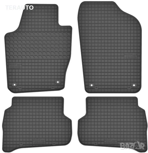 Гумени стелки за Skoda Fabia II 2006-2014, снимка 1