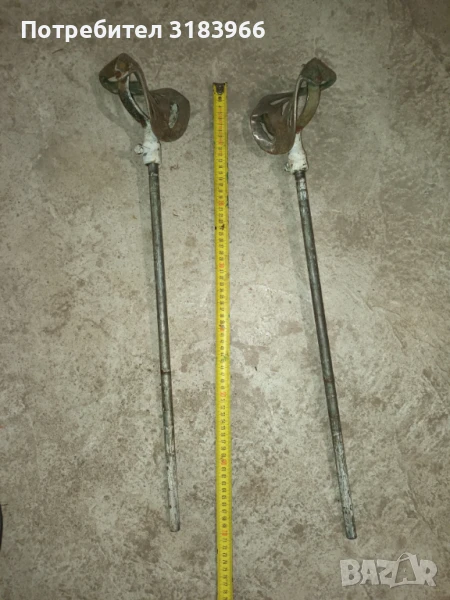 стойки от гинекологичен стол от месинг, снимка 1