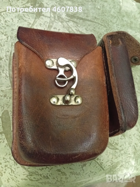 Чанта естествена дебела кожа 15-15 см, снимка 1