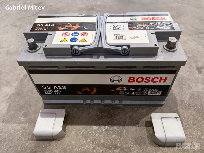 Акумулатор AGM Bosch 95Ah/850A S5 A13, снимка 1