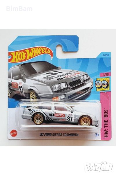 Оригинална колекционерска количка Hot Wheels '87 Ford Sıerra Cosworth, снимка 1