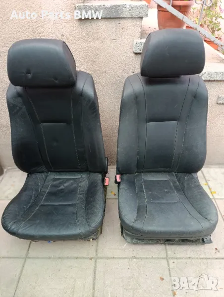 Предни Седалки BMW E65 Е66 Седалки БМВ Е65 Е66 Кожен салон, снимка 1