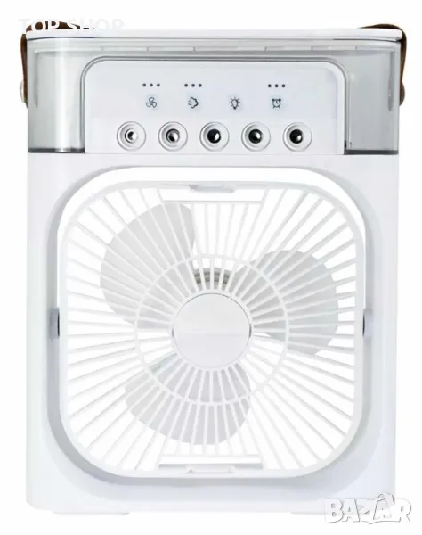 Преносим въздушен 3 в 1 охладител,овлажнител,вентилатор с LED резервоар за вода 600 мл., снимка 1