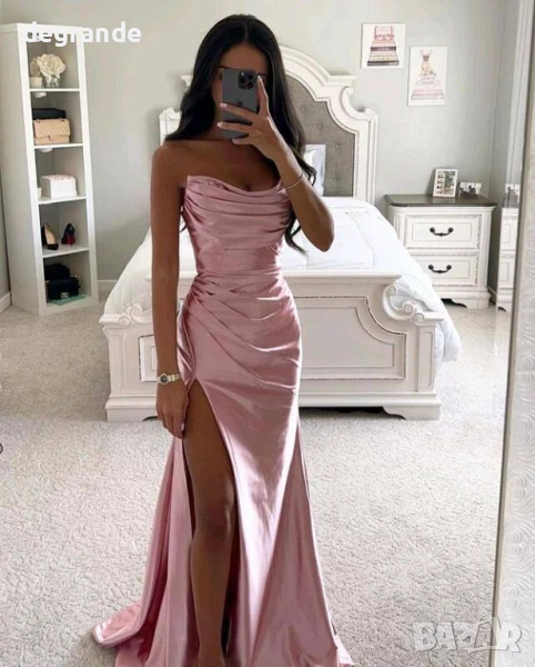 Официални сатенени рокли , снимка 1