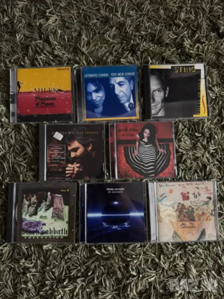 Noraj jones Andrea Bocelli Leonard Cohen Miles Davis Sting Deep Purple Audio cd аудио дискове, снимка 1