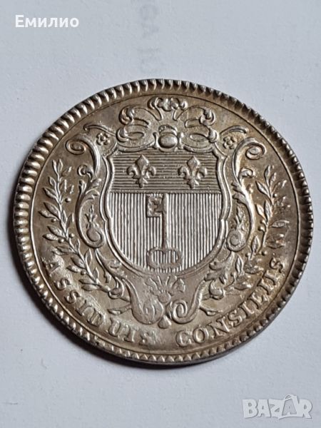 RARE. FRANCE ( ANGERS ) ASSIDUIS CONSILIIS.LOUIS 15th.1715-74. SILVER TOKEN , снимка 1