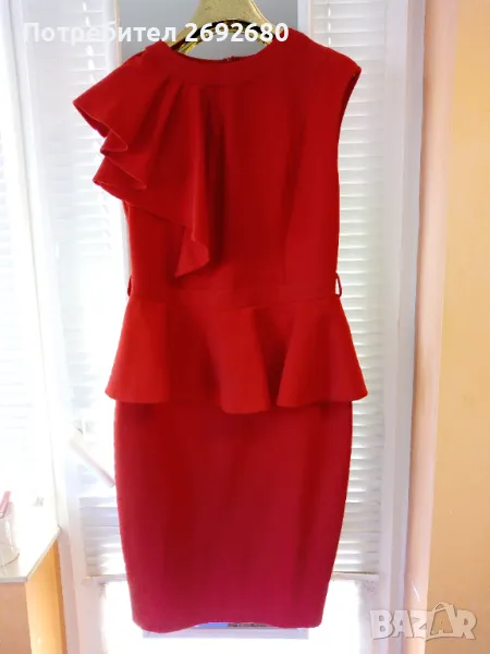 Нова червена рокля размер - 40, снимка 1