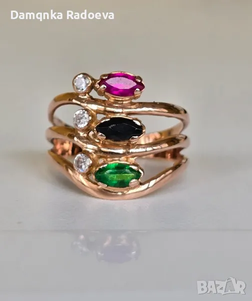 Златен пръстен 14 карата проба 585, снимка 1