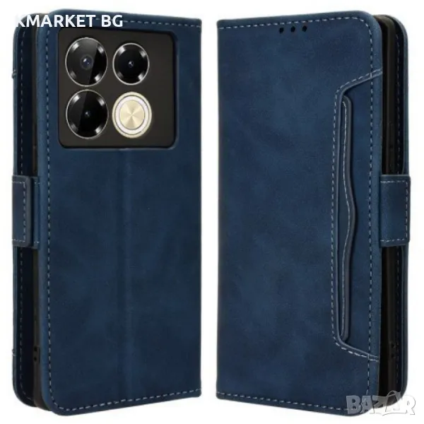 Infinix Note 40 Pro 4G X6850 Magnetic Wallet Кожен Калъф и Протектор, снимка 1