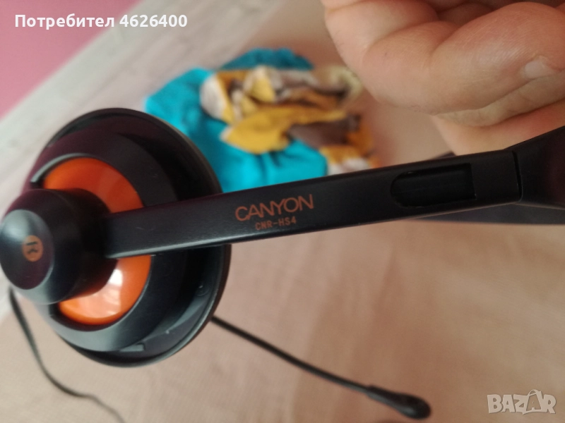 Продавам Аудио слушалки с микрофон CANYON CNR-HS4, снимка 1
