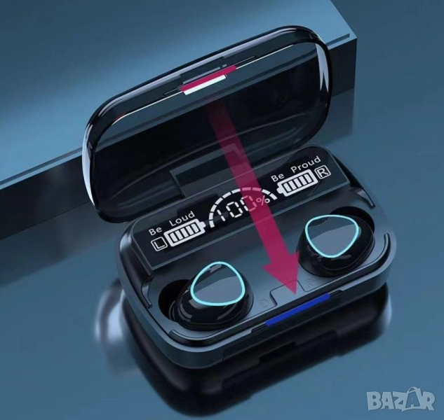 Безжични Bluetooth слушалки с LED цифров дисплей , снимка 1
