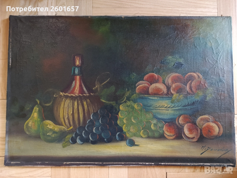 Много стара картина масло., снимка 1