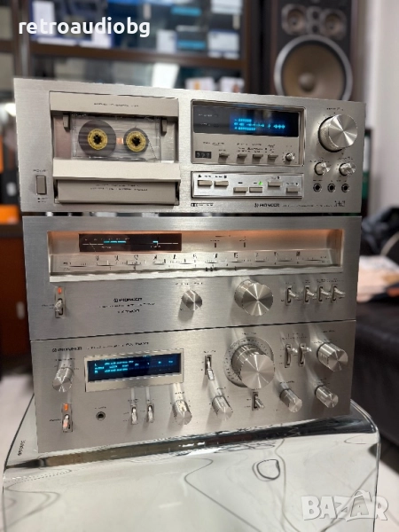 🔊ТОП ретро аудио сет - система PIONEER усилвател SA-7800, тунер ST-7800, дек CT-F850 - синя серия🔊, снимка 1