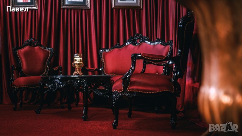 Луксозно червено двойно кресло ( наргиле бар, заведение, хотел ), снимка 1