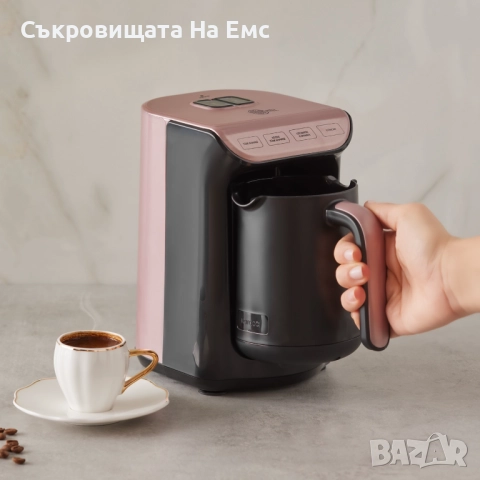 Кафемашина за турско кафе KARACA Hatır Roast Turkish Coffee Machine Rose  Нова в кашон  