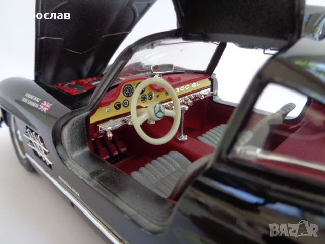 1:18 BBURAGO MERCEDES BENZ 300 SL ИГРАЧКА КОЛИЧКА МОДЕЛ, снимка 8 - Колекции - 46227043