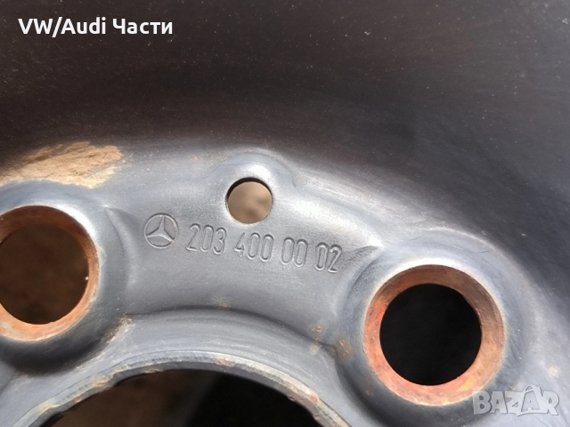 Оригинална желязна джанта 5x112 R15 за Мерцедес Mercedes Benz , снимка 3 - Гуми и джанти - 53162142