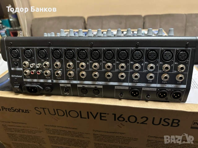 Продавам миксер Presonus StudioLive 16.0.2 USB, снимка 14 - Други - 53035373
