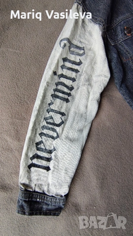 Ръчно рисувано дънково яке, снимка 6 - Якета - 53354990