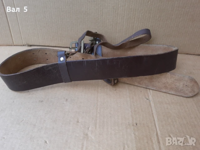Стар военен строеви офицерски колан с портупей , униформа, снимка 4 - Антикварни и старинни предмети - 50739432