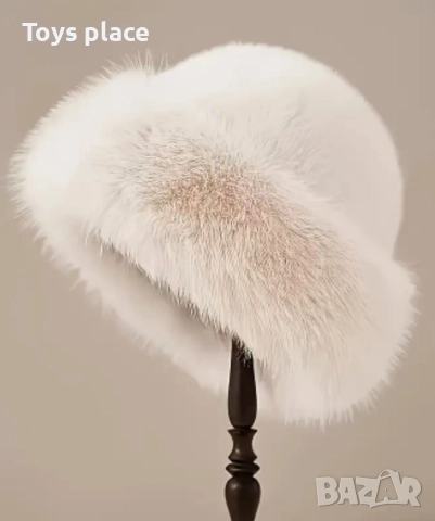 Страхотни пухкави шапки и ръкавици Подходящи за коледен подарък , снимка 2 - Шапки - 52347673