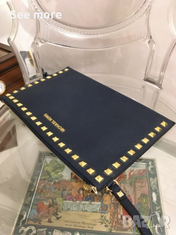 Michael Kors клъч естествена кожа, снимка 7 - Чанти - 53221768