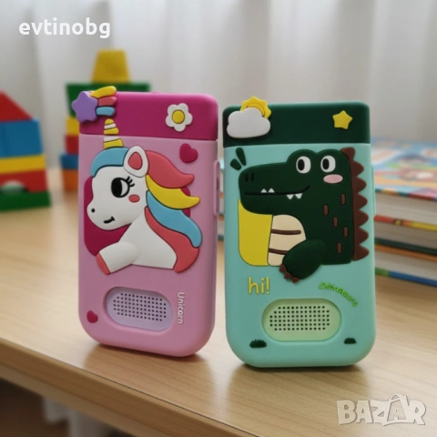 Образователен детски телефон с игри и камера 180° – Smart Phone за деца 3–7 г., с музика и игри, снимка 2 - Други игри и конзоли - 53814406