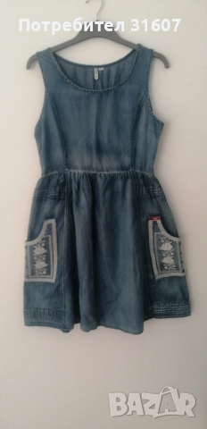 Къса дънкова рокля - Lee Cooper, снимка 2 - Рокли - 52497072