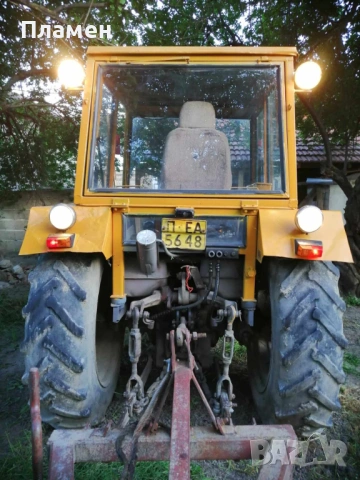 Трактор Булгар ТК-80 + инвентар (ремаркета + 2 бр. плугове) – палиш и работиш 5600 моточаса, снимка 4 - Селскостопанска техника - 54189778