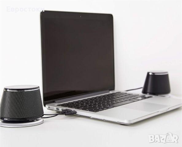 Amazon Basics Stereo 2.0 високоговорители за компютър или лаптоп, снимка 3 - Тонколони - 46474811