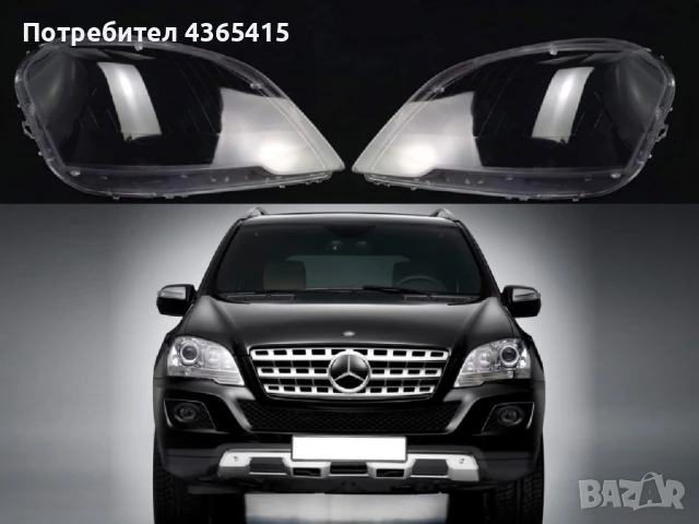 Стъкла за фарове на Mercedes ML W164 Facelift ( 2008-2011 )