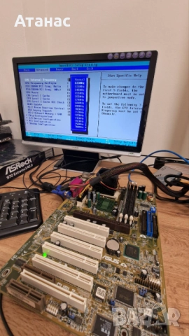 ASUS CUSL2  Socket 370 + Celeron 633Mhz BOX + 128 SDR RAM, снимка 7 - Дънни платки - 52065033