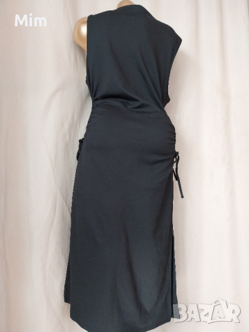 XL / XXL Черна миди  рокля , снимка 8 - Рокли - 45068683