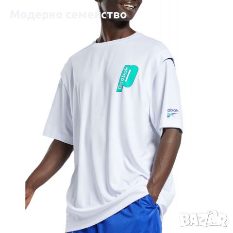 Мъжка тениска reebok x prince tee white, снимка 2 - Тениски - 46708955