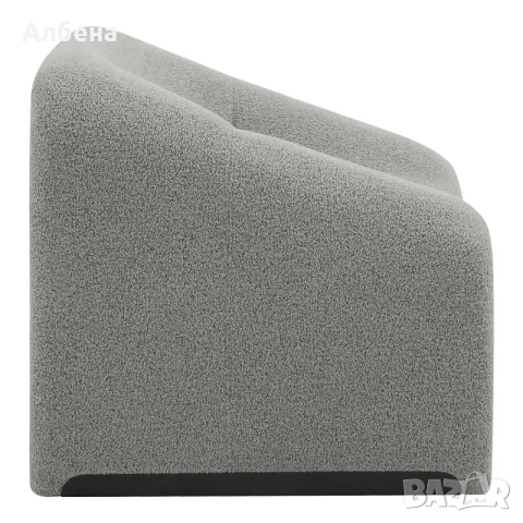 Фотьойл Колус букле – светло сив цвят, снимка 4 - Дивани и мека мебел - 53871969