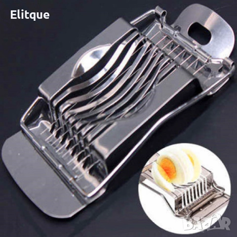 Уред за ръчно рязане на варени яйца от неръждаема стомана, снимка 4 - Други - 52903264