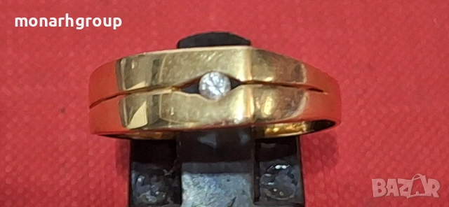 Златен пръстен , снимка 4 - Пръстени - 54253364