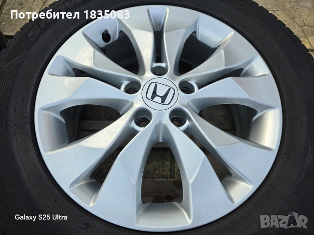 Лети джанти 17ки 5х114.3 Honda + зимни гуми 225/65/17 Toyo, снимка 7 - Гуми и джанти - 53712723