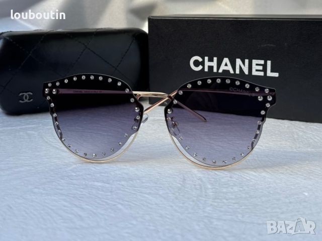 CH 2024 дамски слънчеви очила котка с камъни 2 цвята, снимка 6 - Слънчеви и диоптрични очила - 45179772