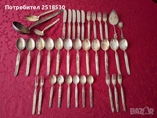 Антикварни посребрени прибори Esm 100