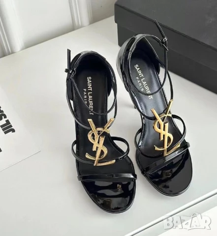 сандали на ток ysl saint laurent