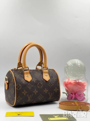 чанти Louis vuitton mini spedy✨⭐️ :➡️17cm⬆️13cm✨ , снимка 3 - Чанти - 51394944
