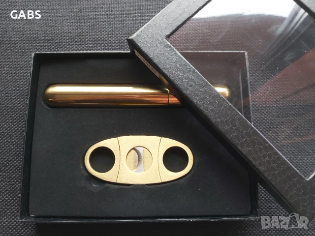 Комплект тубус и резачка за пури 3 цвята, снимка 2 - Подаръци за мъже - 50668327