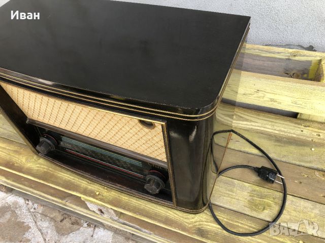 Старино лампово радио Oberon AT-Super, DDR, снимка 3 - Антикварни и старинни предмети - 45082018