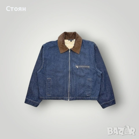 Дамско H&M Cropped Boxy Fit Дънково Яке
